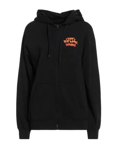 Vans Woman Sweatshirt Black Size S Cotton