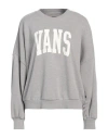 Vans Woman Sweatshirt Light Grey Size S Cotton, Polyester