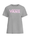 Vans Woman T-shirt Light Grey Size L Cotton