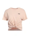 Vans Woman T-shirt Light Pink Size M Cotton In Pink