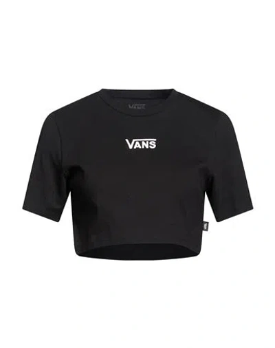 Vans Woman T-shirt Black Size M Cotton