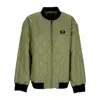 Vans Pickett Quilted Bomber Jacket In Loden Green