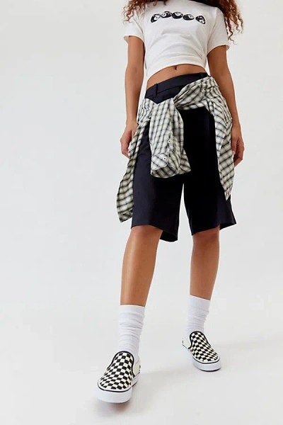 Vans Women's Classic Checkerboard Slip-on Sneaker In Black/off White, Women's At Urban Outfitters