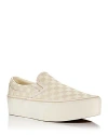 Vans Women's Classic Slip On Platform Sneakers In Marshmallo