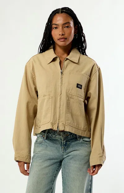 Vans Women's Emily Boxy Work Wear Jacket In Tan In Neutral