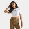 Vans Women's Flying Crew Crop T-shirt In White