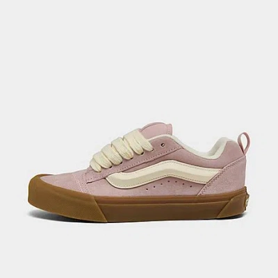 Vans Women's Knu Skool Casual Shoes In Rose/sepia