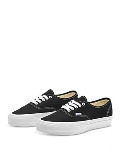 Vans Women's Lx Authentic Reissue Black Low Top Sneakers In Black/white