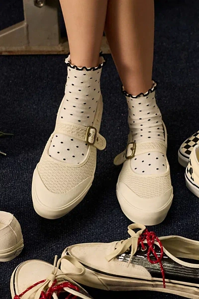 Vans Women's Mary Jane Sneaker In Crafted Marshmallow, Women's At Urban Outfitters In White