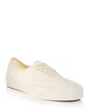 Vans Woman Sneakers Ivory Size 8 Soft Leather In Vintage White