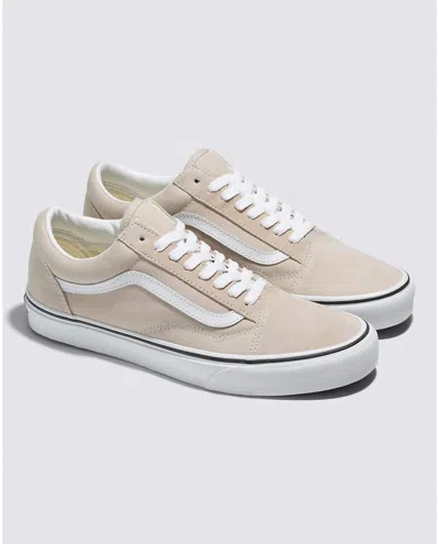 VANS WOMEN'S OLD SKOOL LINEN SNEAKER IN MARSHMELLOW