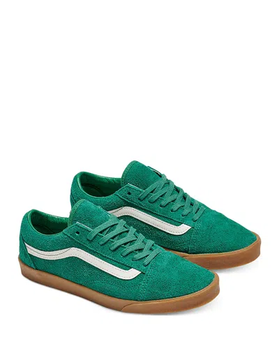Vans Old Skool Lowpro Gum Sole Sneakers In Green