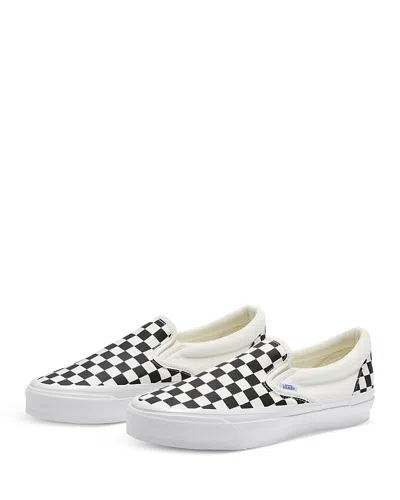 Vans Classic Slip On Sneakers Checkerboard Rhinestone Black In Multi