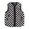 Vans Women's Sleeveless W Mason Reversible Vest Black Checkerboard In Black Checkerboard