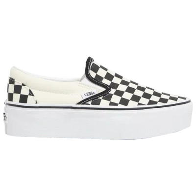 Vans Kids' Womens   Classic Slip On Stackform In Black/white