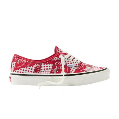 Pre-owned Vans Wp X Authentic 44 Dx 'paisley Patchwork - Racing Red'