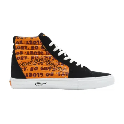 Pre-owned Vans Wtaps X Sk8-hi 'no Guts, No Glory' | Orange | Men's Size 11