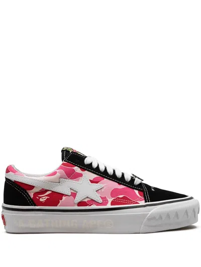 Vans X Bape Old Skool Sneakers In 绿色