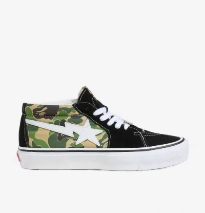 Pre-owned Vans X Bape Sk8-mid Reissue 83 Lx, Black (100% Authentic)