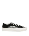 Vans X Comme Des Garçons Woman Sneakers Black Size 8 Leather, Textile Fibers In Black