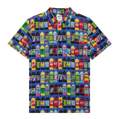 Vans X Fergus All Over Print Rayon Short Sleeve Shirt 'multi-color'