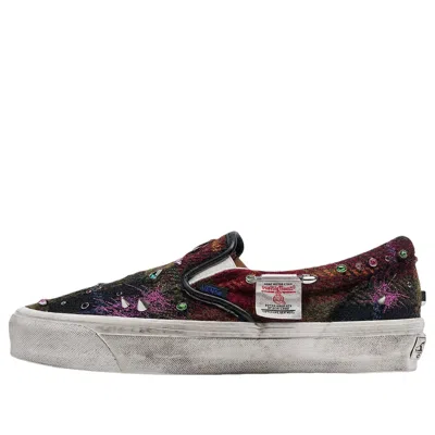 Vans X Harris Tweed Premium Classic Slip-on 'tweed Red Blue' In Multi