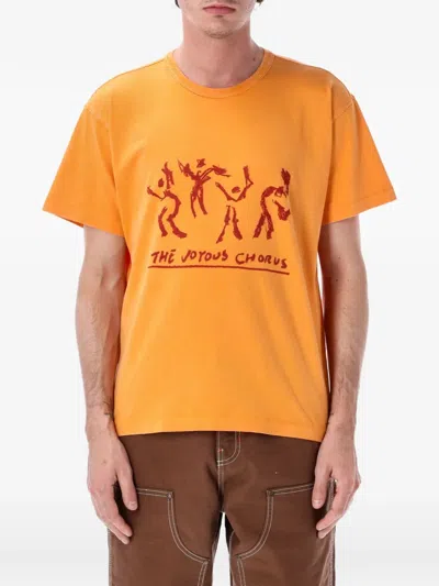 Vans X Julian Klincewicz Joyous Chorus Crew-neck T-shirt In Orange