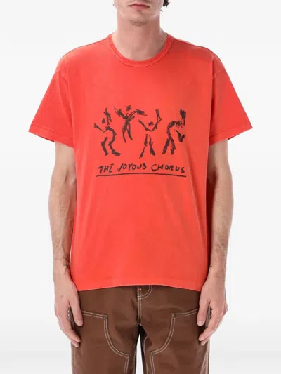 Vans X Julian Klincewicz Joyous Chorus Graphic-print T-shirt In Red