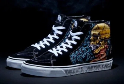 Pre-owned Vans X Metallica Sk8 Hi Shoes Size 11 M Sad But True 30th Anniversary Shoe In Multicolor