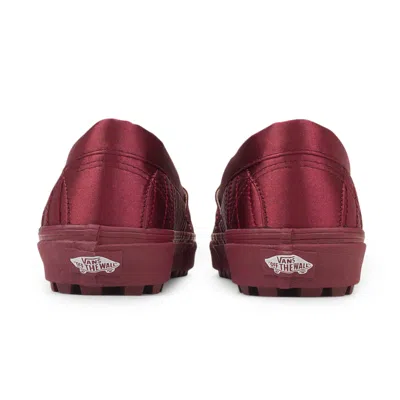 Vans X Opening Ceremony Padded Slip-on Biking Red Loafers In Multi