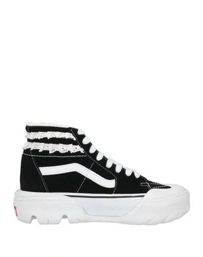 Vans X Sandy Liang Woman Sneakers Black Size 7 Leather, Textile Fibers