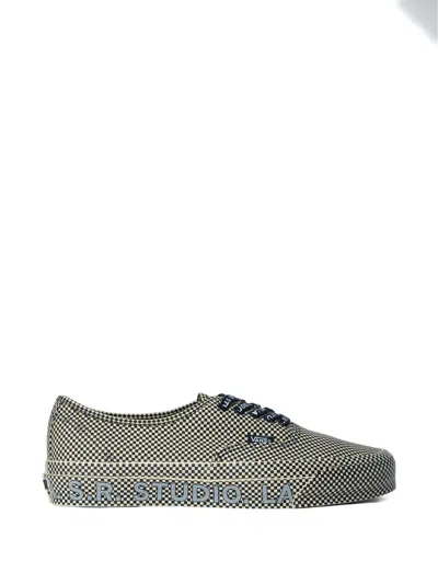 Vans X Sr Studio La. Ca. 44 Otw Check Logo Patch Sneakers In Gray