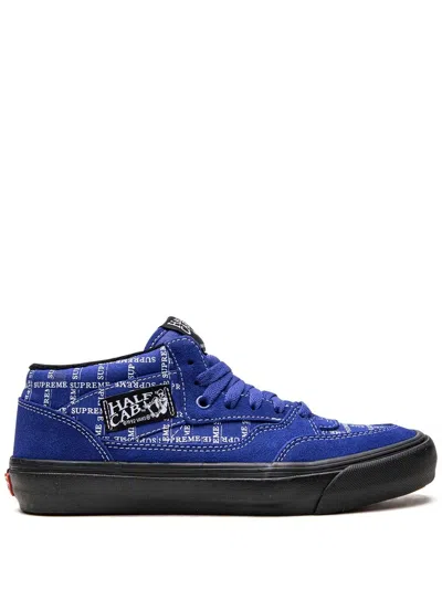 Vans X Supreme Half Cab Sneakers In Blue