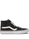 Vans X Supreme Sk8-hi "hole Punch Denim In Black