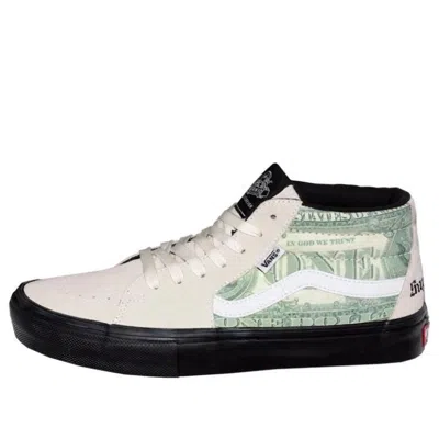 Vans X Supreme Skate Grosso Mid 'dollar Bill White'