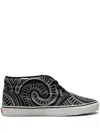 Vans X Supreme "spiral" Chukka Boots In Black