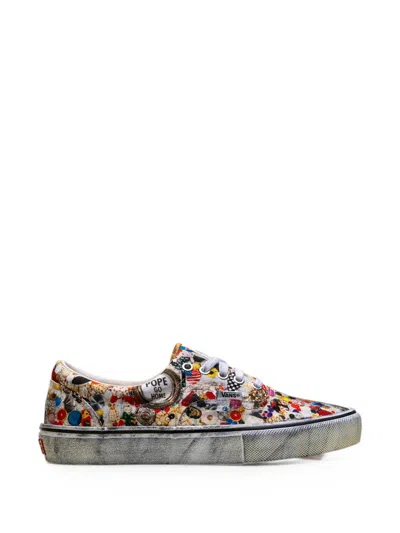 Vans X Supreme X Mike Kelley Era Sneakers In White