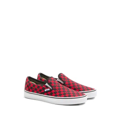 Vans X Valentino X Vans Vlogo Signature Checkerboard Sneakers In Brown