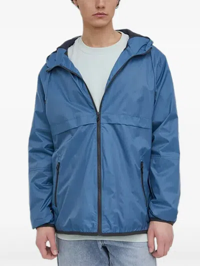 Vans Zip-up Hooded Jacket In Blue