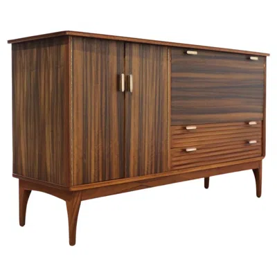 Pre-owned Vanson Mid Century Modern Vintage Credenza Sideboard Buffet By  Danish Style In Brown