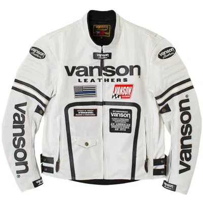 Pre-owned Vanson Vs24105s Mesh Rider's Jacket With Detachable Windprthing M-3xl From Japan In Ivory