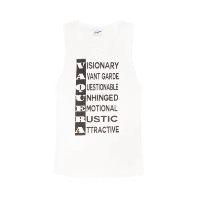 Pre-owned Vaquera Anagram Tank Top 'white' | Women's Size Xl