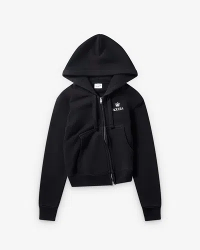 Vaquera Asymmetric Zip-up Hoodie In Black