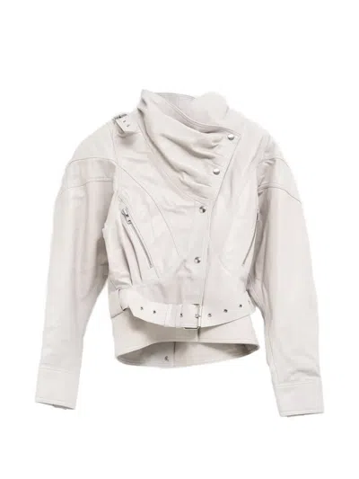 Vaquera Asymmetric-zip Jacket In Neutral