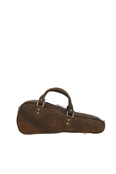 Vaquera Leather Shoulder Bag In Brown