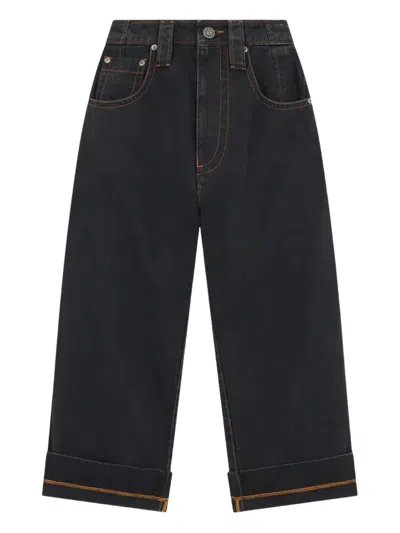 Vaquera Belt-loop Jeans In Blue