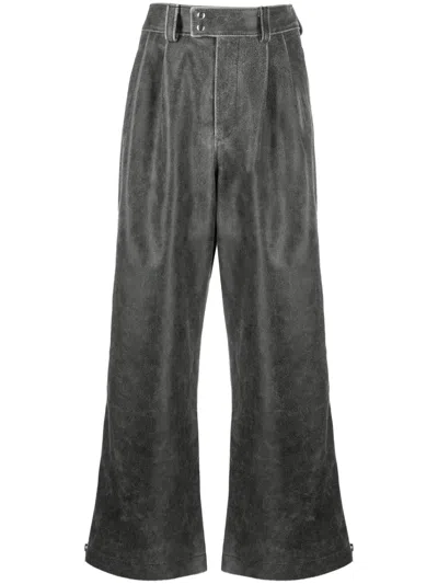 Vaquera Woman Pants Steel Grey Size 27 Cowhide