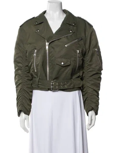 Pre-owned Vaquera Biker Jacket W/ Tags In Green