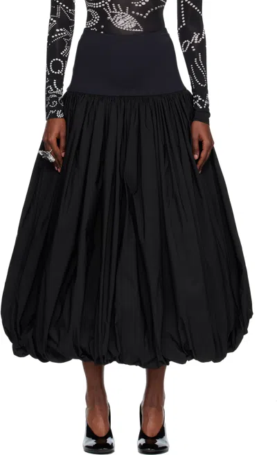 Vaquera Black Ball Maxi Skirt