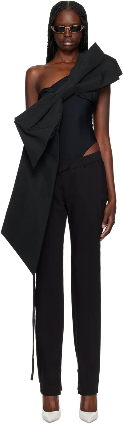 Vaquera Black Bow Bodysuit